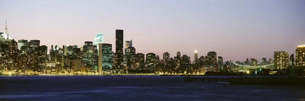 New York City Skylines: Skyscrapers at the waterfront, New York City, New York State, USA #3 by Panoramic Images