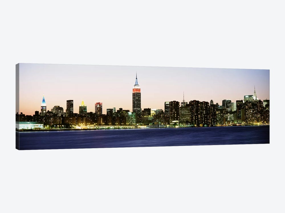 Skyscrapers at the waterfront, New York City, New York State, USA #4 by Panoramic Images 1-piece Canvas Print