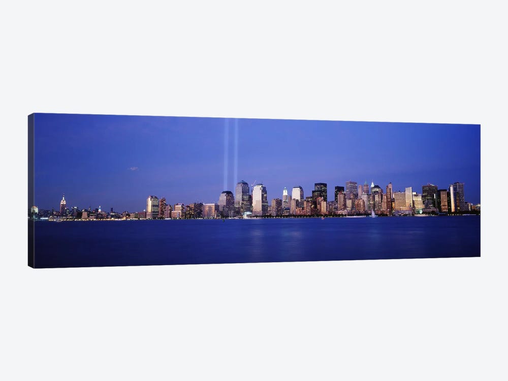 Tribute in Light, World Trade Center, Lower Manhattan, Manhattan, New York City, New York State, USA by Panoramic Images 1-piece Canvas Artwork