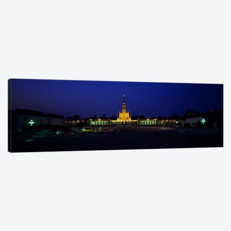 Church lit up at nightOur Lady of Fatima, Fatima, Portugal Canvas Print #PIM943} by Panoramic Images Canvas Print