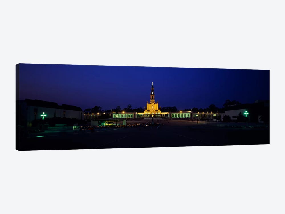 Church lit up at nightOur Lady of Fatima, Fatima, Portugal by Panoramic Images 1-piece Canvas Print