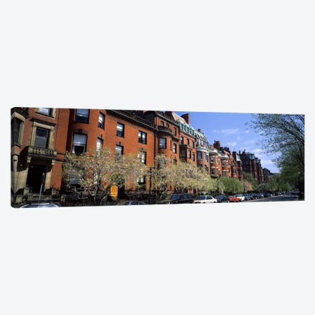 Buildings in a streetCommonwealth Avenue, Boston, Suffolk County, Massachusetts, USA Canvas Print #PIM945} by Panoramic Images Canvas Artwork