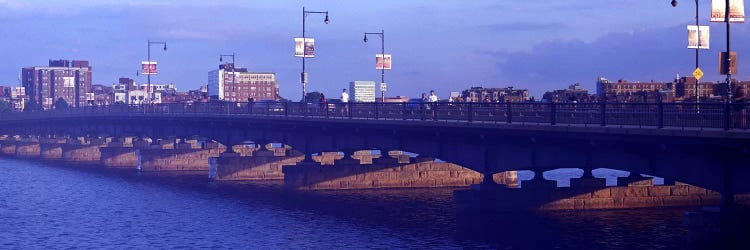 Bridge across a river, Longfellow Bridge, Charles River, Boston, Suffolk County, Massachusetts, USA