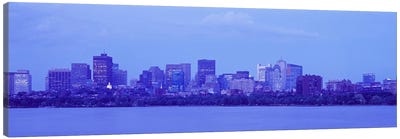 Skyscrapers at the waterfront, Charles River, Boston, Suffolk County, Massachusetts, USA Canvas Art Print - Massachusetts Art