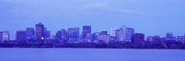 Massachusetts: Skyscrapers at the waterfront, Charles River, Boston, Suffolk County, Massachusetts, USA by Panoramic Images
