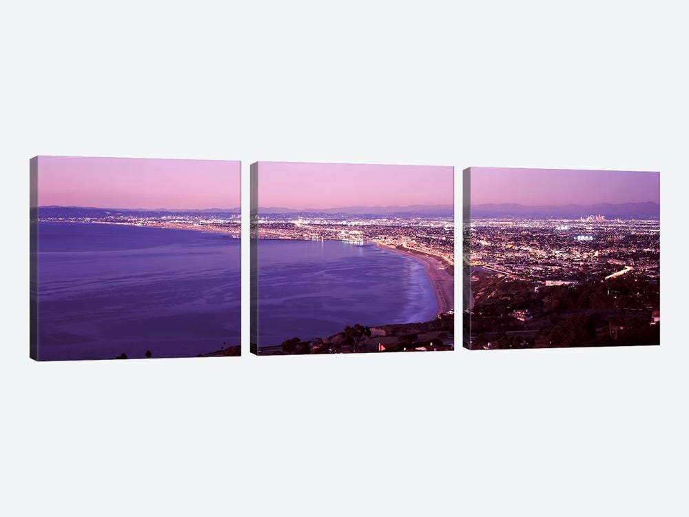 View of Los Angeles downtown, California, USA by Panoramic Images 3-piece Art Print