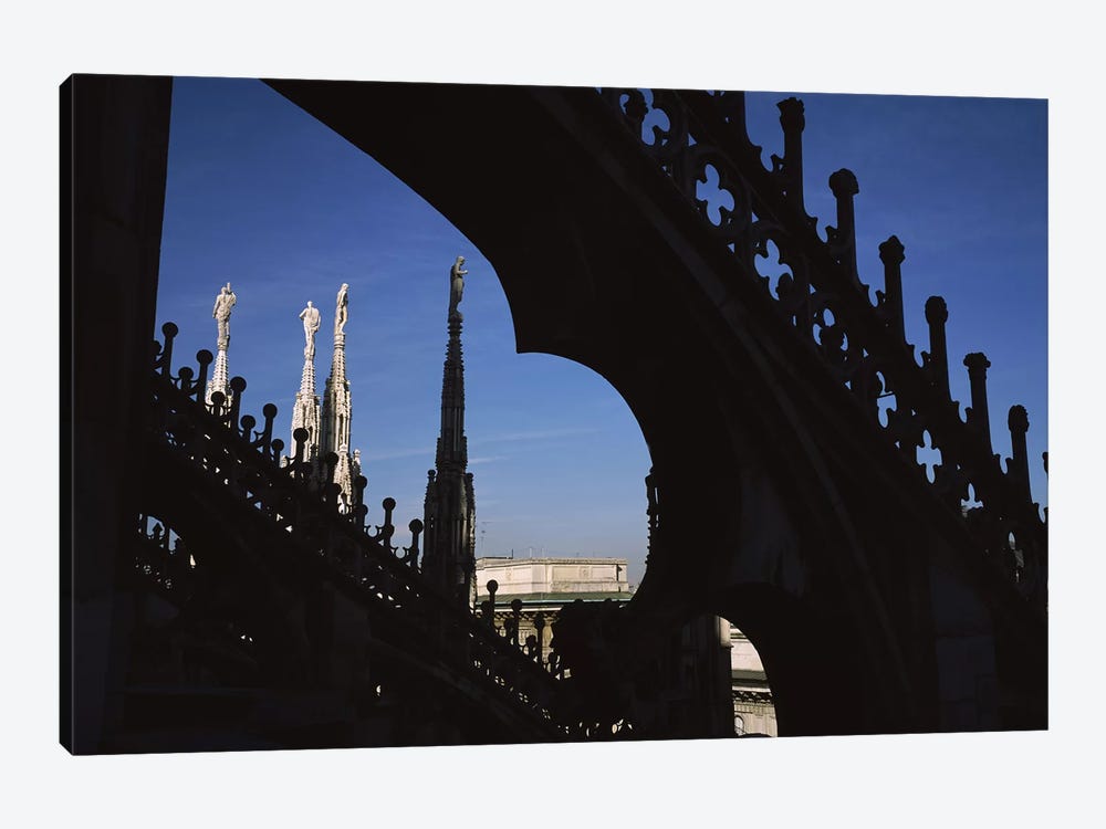 Low angle view of a cathedral, Duomo Di Milano, Milan, Lombardy, Italy by Panoramic Images 1-piece Canvas Art