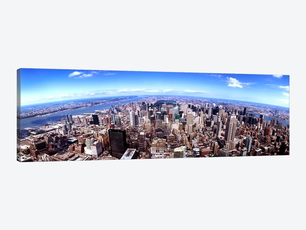 Skyscrapers in a city, Manhattan, New York City, New York State, USA 2011 by Panoramic Images 1-piece Canvas Print