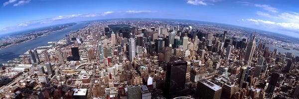 New York City Skylines: Skyscrapers in a city, Manhattan, New York City, New York State, USA 2011 #2 by Panoramic Images