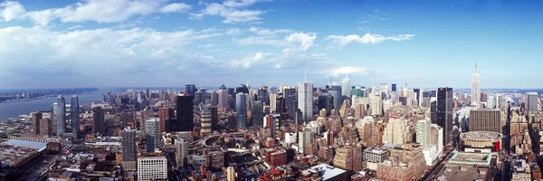 Manhattan: Skyscrapers in a city, Manhattan, New York City, New York State, USA 2011 #3 by Panoramic Images