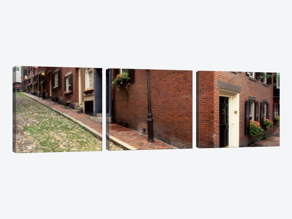 USAMassachusetts, Boston, Beacon Hill by Panoramic Images 3-piece Canvas Wall Art