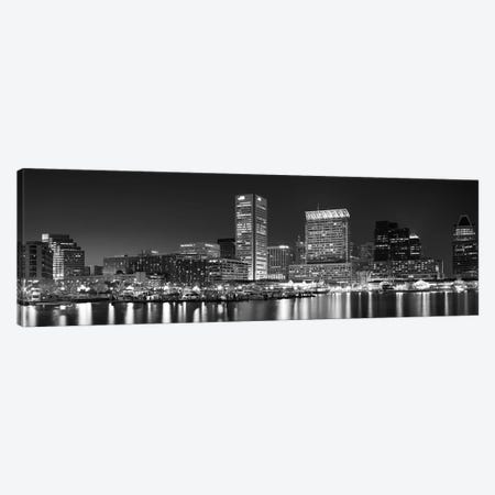 City at the waterfront, Baltimore, Maryland, USA Canvas Print #PIM9544} by Panoramic Images Canvas Wall Art