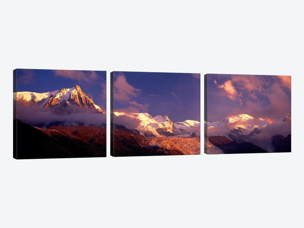 Aiguille du Midi, Mont Blanc Massif, Haute-Savoie, Rhone-Alpes, France by Panoramic Images 3-piece Canvas Art Print