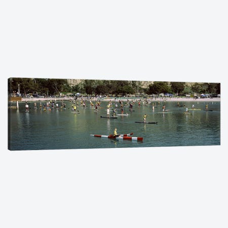 Paddleboarders in the Pacific Ocean, Dana Point, Orange County, California, USA #2 Canvas Print #PIM9561} by Panoramic Images Canvas Art Print