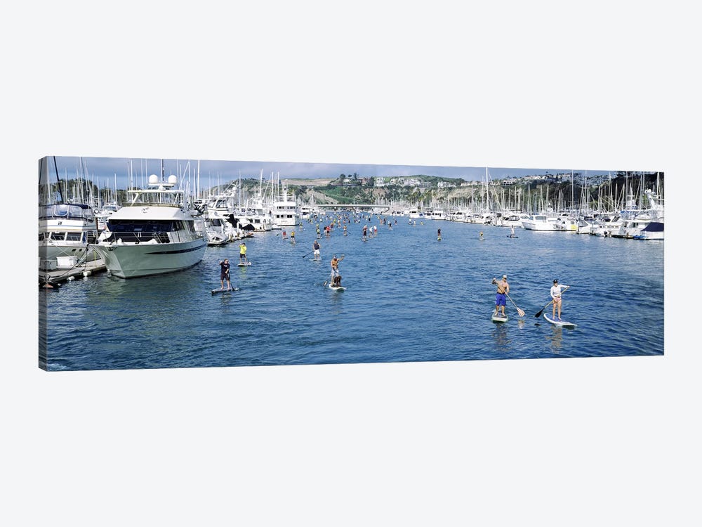 Paddleboarders in the Pacific Ocean, Dana Point, Orange County, California, USA #3 by Panoramic Images 1-piece Art Print