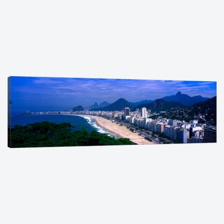 High-Angle View Of Copacabana And Surround National Parks, Rio de Janeiro, Brazil Canvas Print #PIM957} by Panoramic Images Art Print