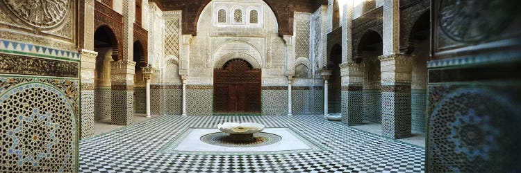 Interiors of a medersa, Medersa Bou Inania, Fez, Morocco