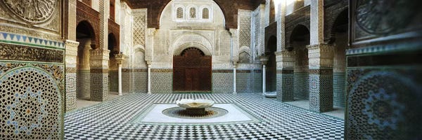 Interiors: Interiors of a medersa, Medersa Bou Inania, Fez, Morocco by Panoramic Images