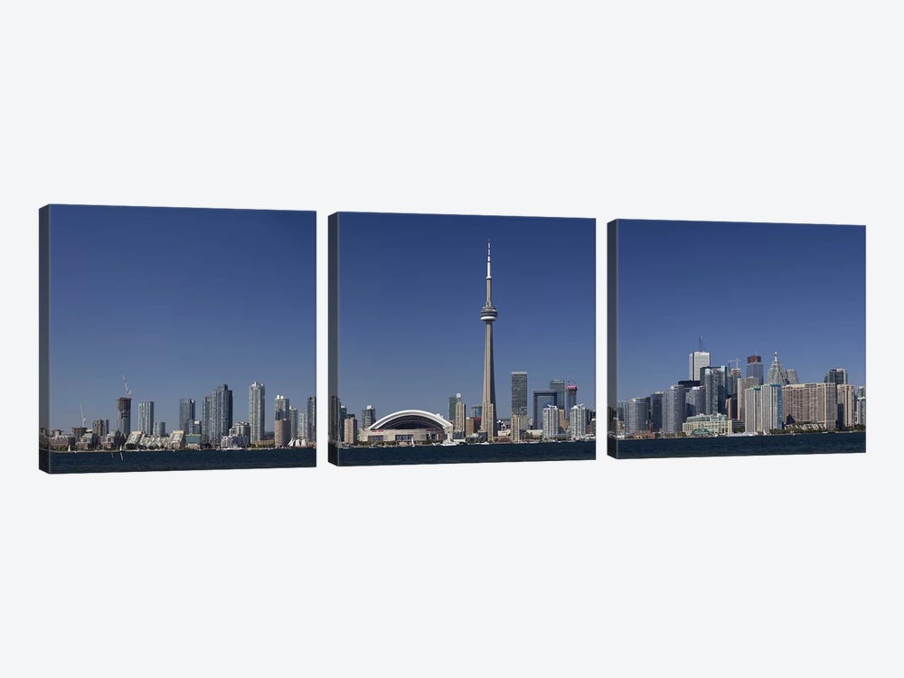 Downtown Skyline, Toronto, Ontario, Canada by Panoramic Images 3-piece Canvas Art Print