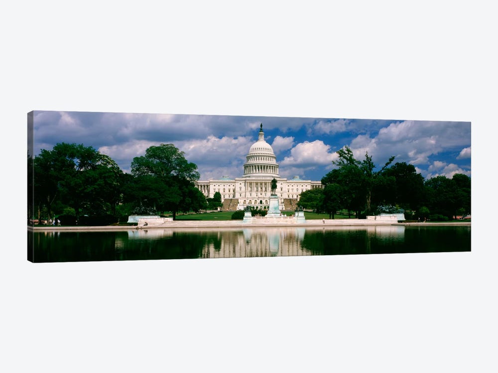 Government building on the waterfront, Capitol Building, Washington DC, USA by Panoramic Images 1-piece Canvas Artwork