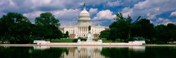Washington, D.C.: Government building on the waterfront, Capitol Building, Washington DC, USA by Panoramic Images