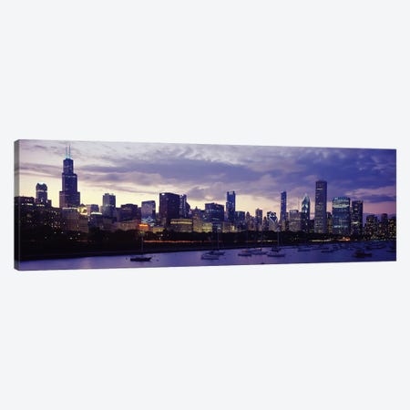 Buildings at the waterfront, Lake Michigan, Chicago, Illinois, USA Canvas Print #PIM9631} by Panoramic Images Canvas Print