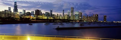 Buildings at the waterfront, Lake Michigan, Chicago, Illinois, USA #2 by Panoramic Images multi panel art