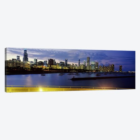 Buildings at the waterfront, Lake Michigan, Chicago, Illinois, USA #2 Canvas Print #PIM9633} by Panoramic Images Art Print