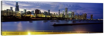 Buildings at the waterfront, Lake Michigan, Chicago, Illinois, USA #2 Canvas Art Print - Chicago Skylines