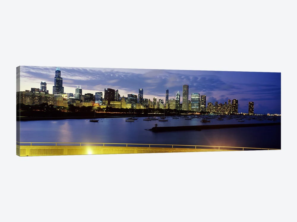 Buildings at the waterfront, Lake Michigan, Chicago, Illinois, USA #2 by Panoramic Images 1-piece Art Print