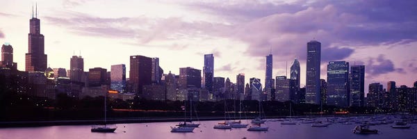 Chicago Skylines: Buildings at the waterfront, Lake Michigan, Chicago, Illinois, USA #3 by Panoramic Images