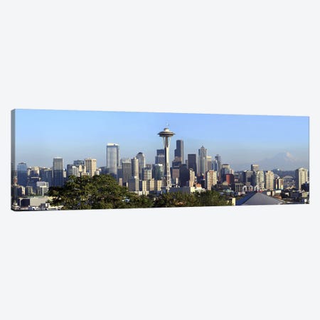Seattle city skyline and downtown financial building, King County, Washington State, USA 2010 Canvas Print #PIM9635} by Panoramic Images Canvas Art