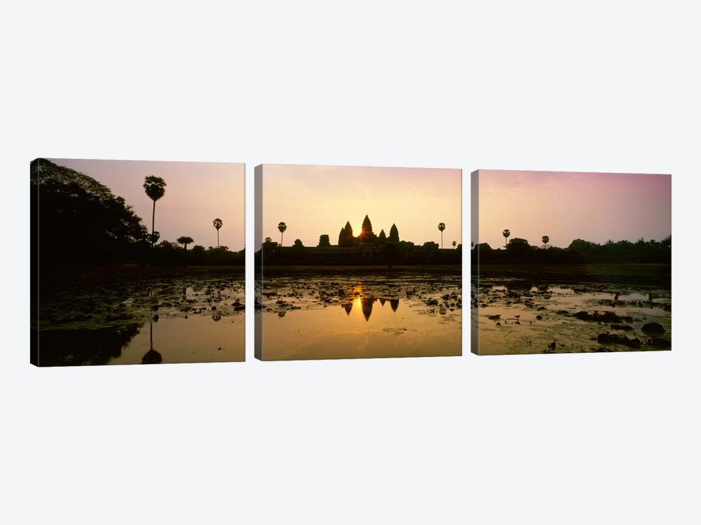 Angkor Vat Cambodia by Panoramic Images 3-piece Canvas Art