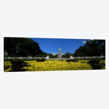 Garden in front of a State Capitol Building, Civic Park Gardens, Denver, Colorado, USA Canvas Print #PIM9670} by Panoramic Images Canvas Art Print