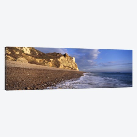 Surf on the beach, Hooken Beach, Branscombe, Devon, England Canvas Print #PIM9688} by Panoramic Images Canvas Art