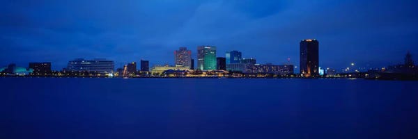 Buildings at the waterfront, Norfolk, Virginia, USA