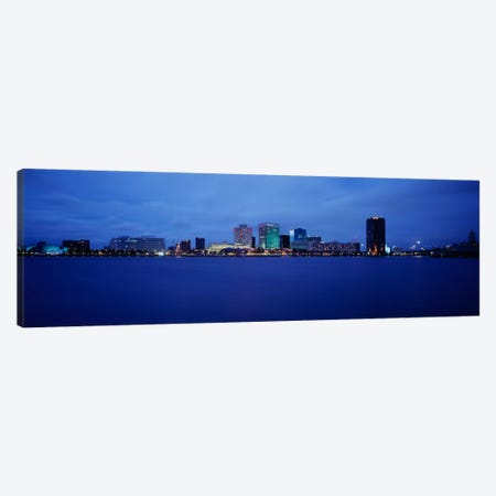 Buildings on the waterfront, Norfolk, Virginia, USA Canvas Print #PIM969} by Panoramic Images Art Print