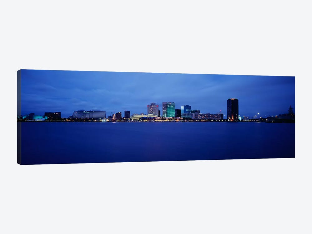 Buildings on the waterfront, Norfolk, Virginia, USA by Panoramic Images 1-piece Canvas Print