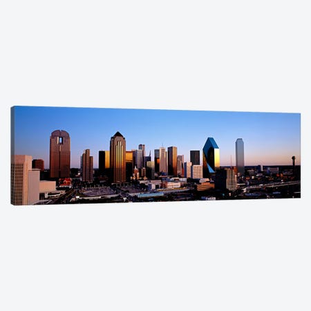 USA, Texas, Dallas, sunrise Canvas Print #PIM96} by Panoramic Images Canvas Wall Art