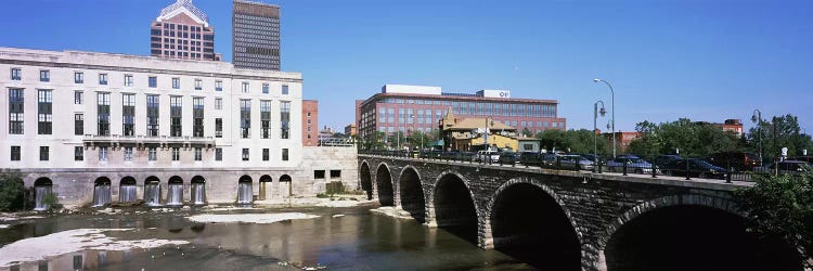 Arch bridge across the Genesee River, Rochester, Monroe County, New York State, USA