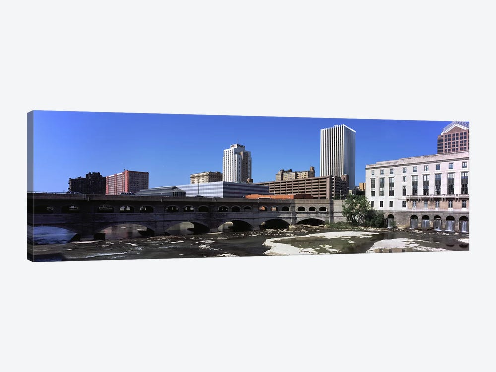 Bridge across the Genesee RiverRochester, Monroe County, New York State, USA by Panoramic Images 1-piece Canvas Art Print