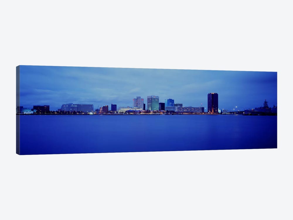 Buildings at the waterfront, Norfolk, Virginia, USA by Panoramic Images 1-piece Canvas Print