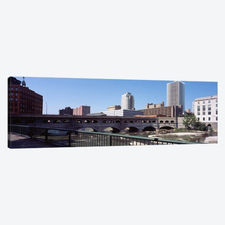 Bridge across the Genesee RiverRochester, Monroe County, New York State, USA Canvas Print #PIM9710} by Panoramic Images Canvas Wall Art
