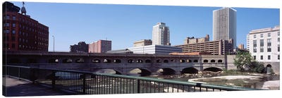 Bridge across the Genesee RiverRochester, Monroe County, New York State, USA Canvas Art Print - Rochester Art