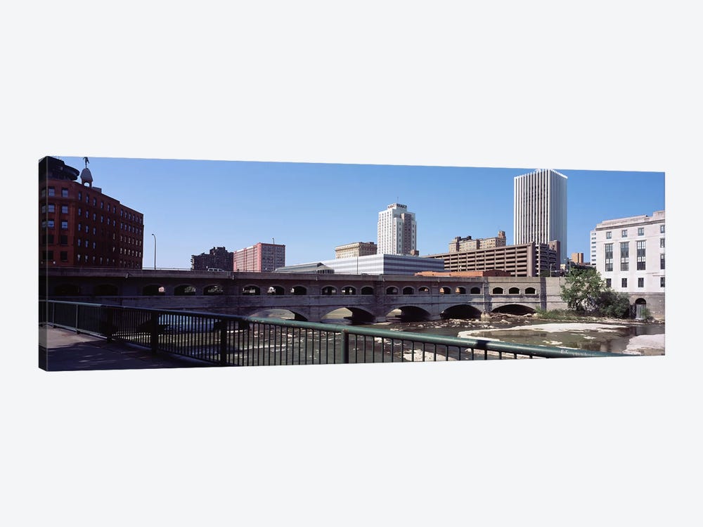 Bridge across the Genesee RiverRochester, Monroe County, New York State, USA by Panoramic Images 1-piece Canvas Art Print