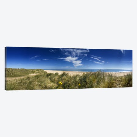 Marram Grassdunes and beach, Winterton-on-Sea, Norfolk, England Canvas Print #PIM9721} by Panoramic Images Art Print