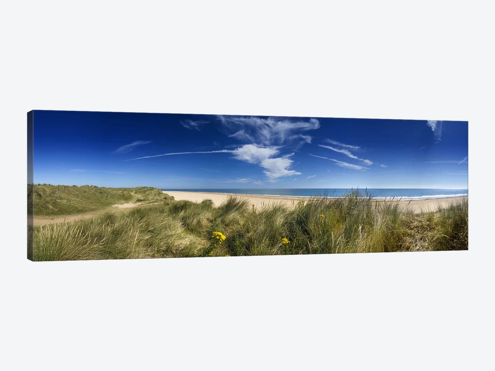 Marram Grassdunes and beach, Winterton-on-Sea, Norfolk, England by Panoramic Images 1-piece Canvas Art Print