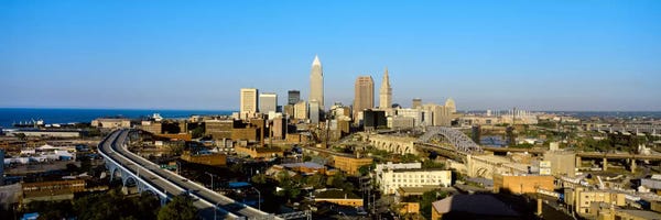 Ohio: USA, Ohio, Cleveland, aerial by Panoramic Images