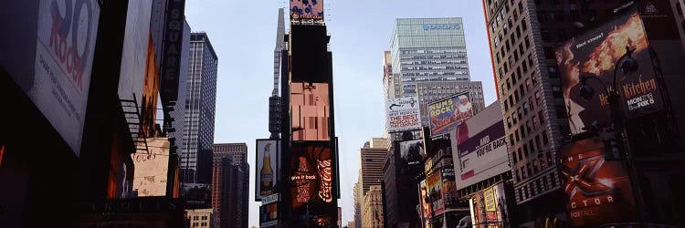 Low angle view of buildings, Times Square, Manhattan, New York City, New York State, USA 2011