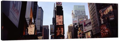 Low angle view of buildings, Times Square, Manhattan, New York City, New York State, USA 2011 Canvas Art Print - Times Square